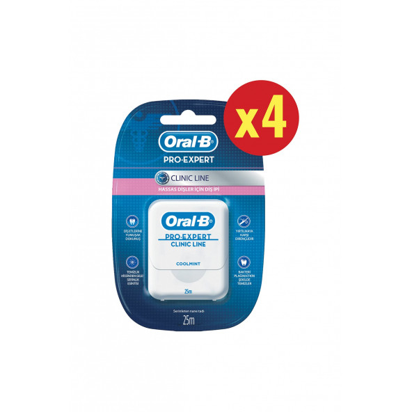 Oral-B Diş İpi Pro-Expert Clinic Line 25 M x 4 8681002972605