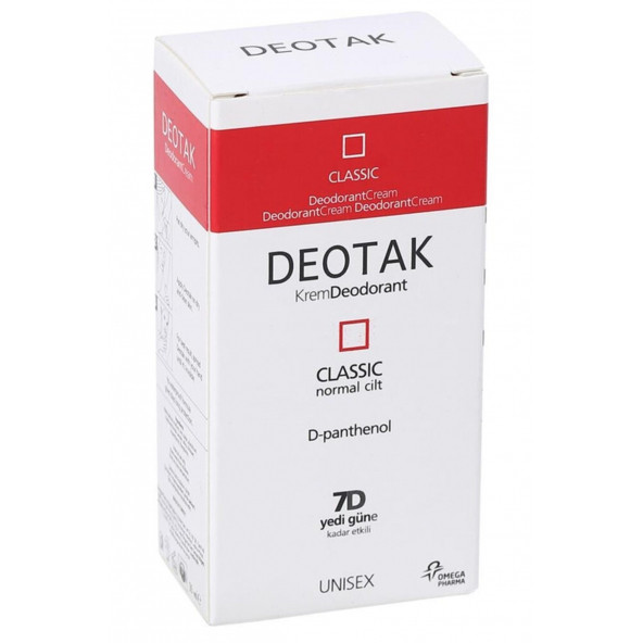 Deotak Normal Ciltler Için Klasik Krem Deodorant 35ml 8692255100103 - 1