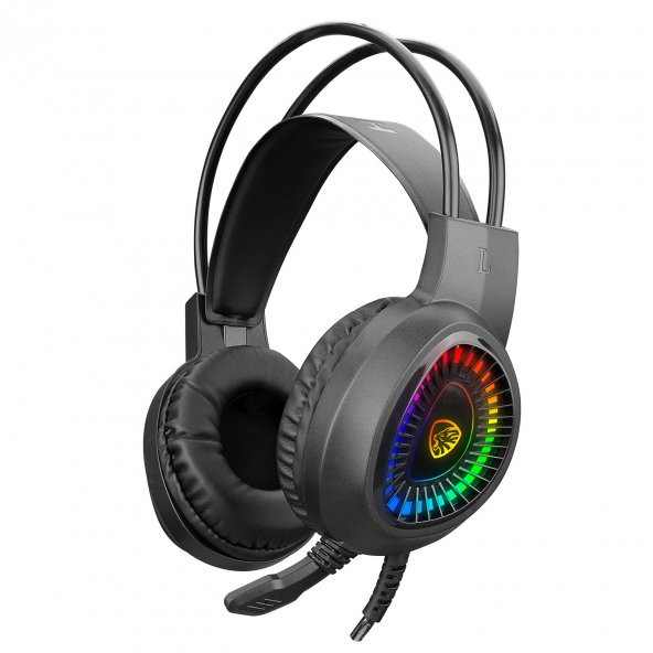 KULAKLIK HYTECH HY-G3 EAGLE SİYAH 7.1 USB SURROUND RGB LEDLİ GAMİNG OYUNCU MİKRAFONLU KULA