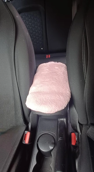 Yumuşak Peluş Kol Dayama Kolçak Minderi Pudra Pembe - 2