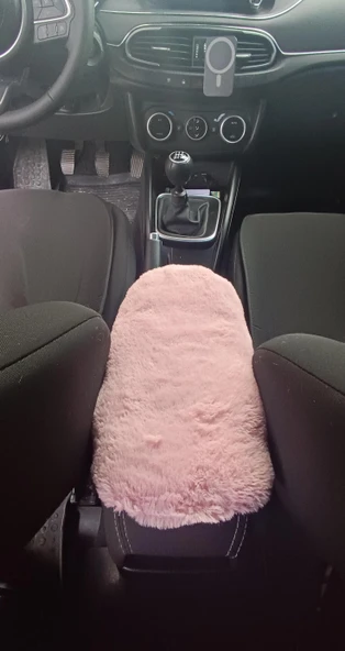 Yumuşak Peluş Kol Dayama Kolçak Minderi Pudra Pembe - 4