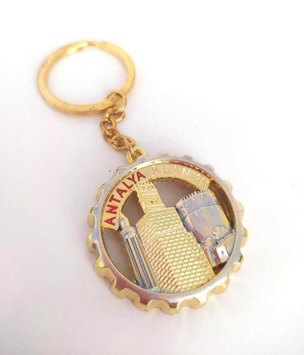 Hdmarketim Metal Anahtarlık Türkiye Alanya Yazılı Anahtarlık - 3