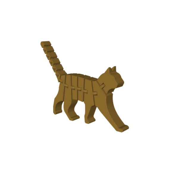 3D Baskı Hareket Edebilen Oyuncak Kedi Model 01 - 5
