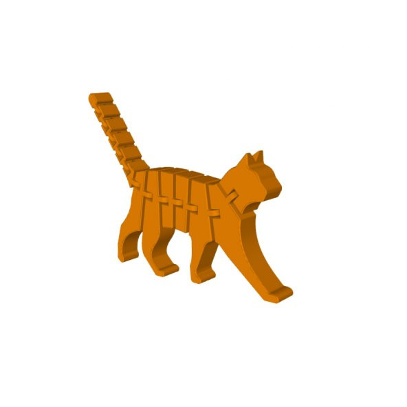 3D Baskı Hareket Edebilen Oyuncak Kedi Model 01 - 10