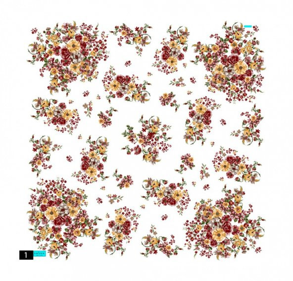 ERİPEK POLYESTER OYALIK YAZMA - DESEN-09 - RENK-01 - 1