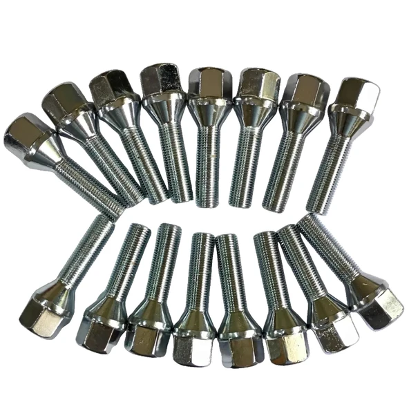 Bijon Takımı Krom Kaplı M12x1.25 - Aa 19mm Diş/boy 39/68mm, 16 Ad ürün görseli