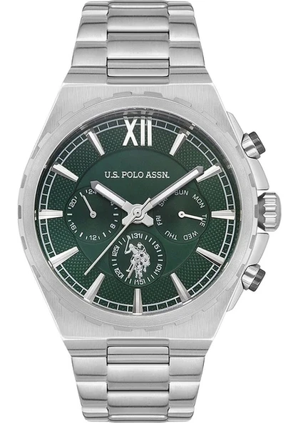 U.S. Polo Assn. USPA1030-07 Metalik Gri Çelik Erkek Kol Saati ürün görseli 1