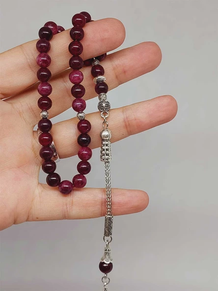 Lal (Granat) (Garnet) Taşı Tesbih 33Lük 6mm (42235) ürün görseli