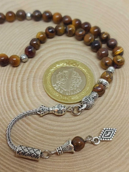 Kaplangözü Taşı Tesbih 33Lük 6mm (2903) - Resim 5