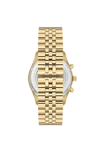 U.S. Polo Assn. USPA2040-04 Altın Çelik Kadın Kol Saati - Resim 3