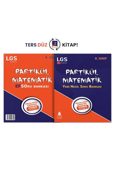 8. Sınıf Yeni Nesil Efso Matematik Soru Bankası (2 Kitap Bir Arada) - Partikül Matematik