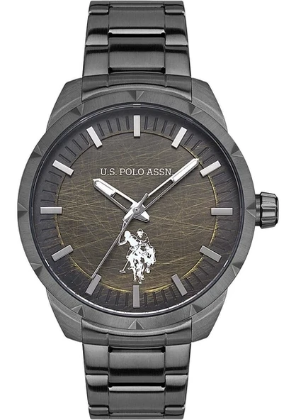 U.S. Polo Assn. USPA1043-03 Füme Çelik Erkek Kol Saati