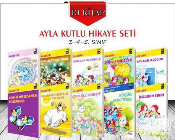 Ayla Kutlu Hikaye Seti 10 Kitap Bilgi Yayınları