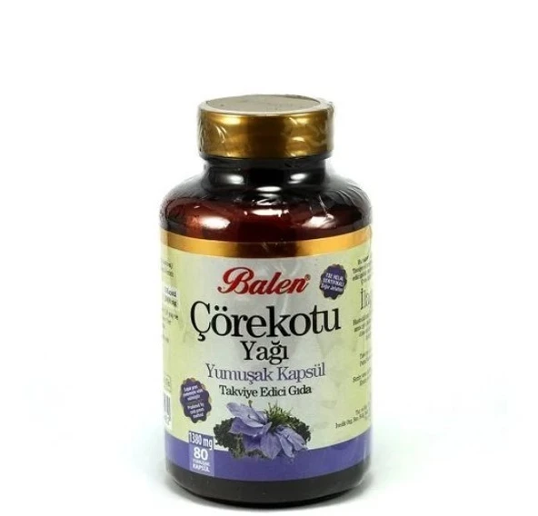 Balen Çörekotu Yağı 80 Yumuşak Kapsül ürün görseli 1
