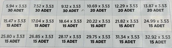 3.53 MM ORİNG SETİ 70 SHORE - 3