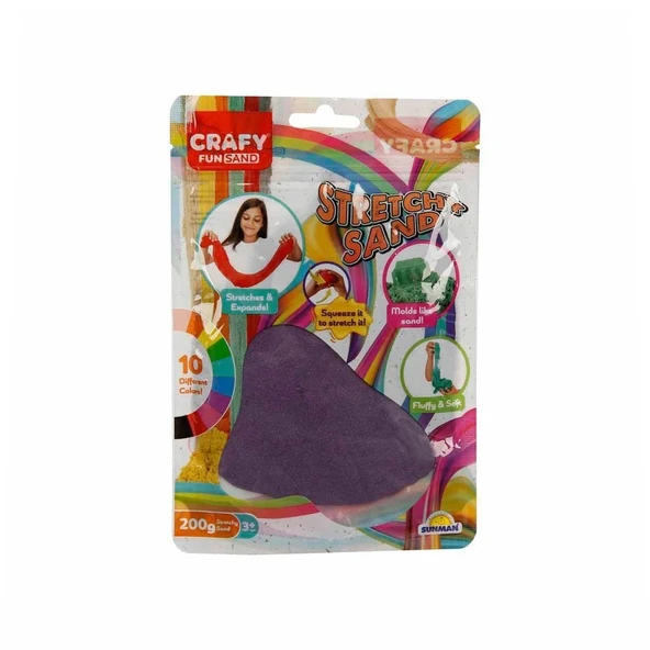3603 Crafy Streç Oyun Kumu Mor 200 g