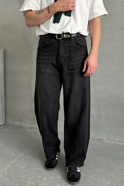 Erkek Ekstra Baggy Jean Pantolon - 7