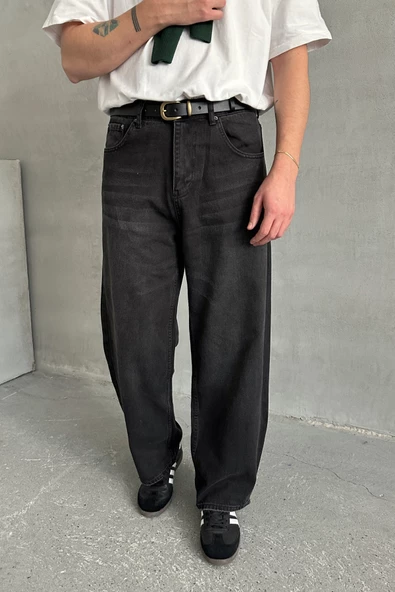 Erkek Ekstra Baggy Jean Pantolon - 6