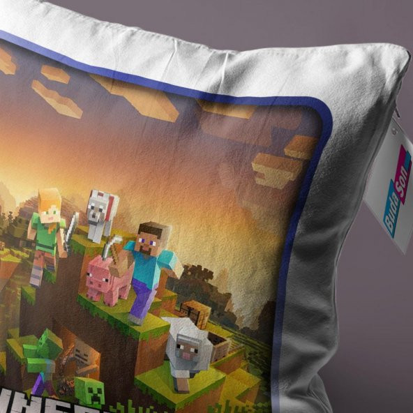 Minecraft Steve and Friend Yastık - 01 - Resim 2