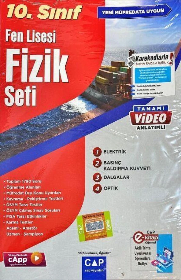 10. Sınıf Fen Lisesi Fizik Seti Çap Yayınları