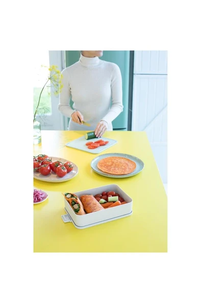 Brabantia MAKE TAKE LIGHT GREY PLASTİK BÜYÜK BOY YEMEK TAŞIMA KABI 2L - 3