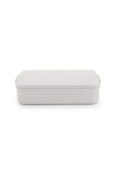 Brabantia MAKE TAKE LIGHT GREY PLASTİK BÜYÜK BOY YEMEK TAŞIMA KABI 2L - 1