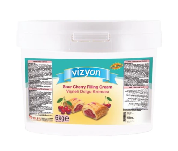 Vizyon Vişne Parçacıklı Dolgu Kreması 6 kg - 1