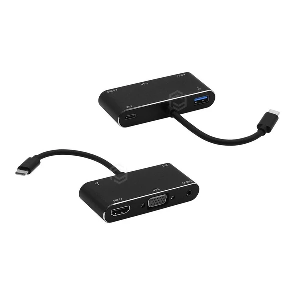 FRISBY FA-7664TC USB TYPE-C=-- HDMI+VGA+SES+USB3.0