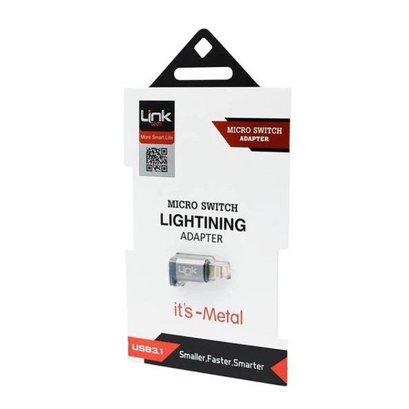 LinkTech O189 Micro USB to Lightning Dönüştürücü Metal Adaptör - 7