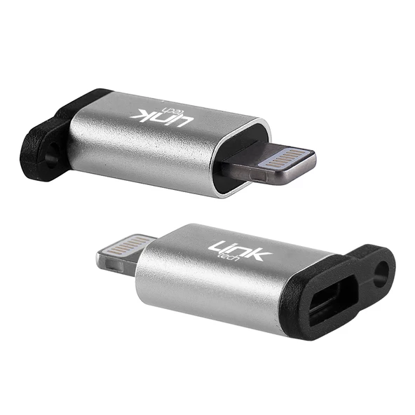 LinkTech O189 Micro USB to Lightning Dönüştürücü Metal Adaptör - 3