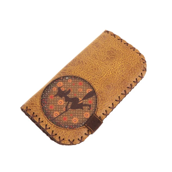 BB HARDAL KAHVE SÜPÜRGELİ CADI ÖRGÜ TASARIM CÜZDAN