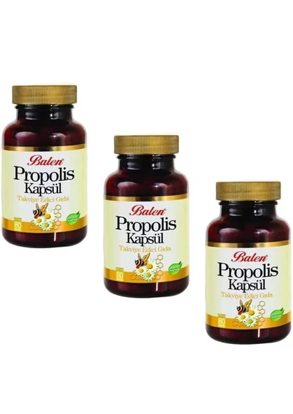 Balen Propolis 80 Kapsül 3'lü