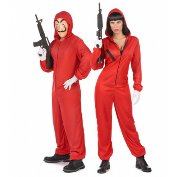 Unisex La Casa De Papel Kostümü