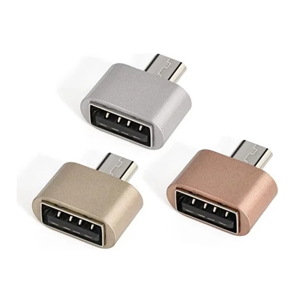 LinkTech O185 USB to Micro USB Çevirici OTG Flash Drive Metal Adaptör - 6