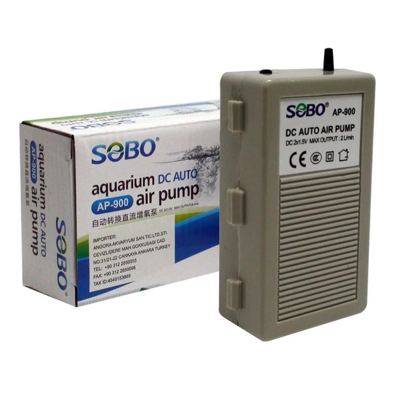 Sobo Pilli Akvaryum Hava Motoru DC 2x1,5W 2Lt/DK AP-900