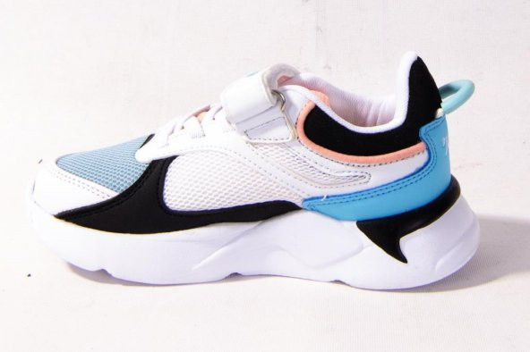 JUMP 24931 BEYAZ SİYAH PEMBE GÜNLÜK KIZ ÇOCUK SPOR AYAKKABI - 3
