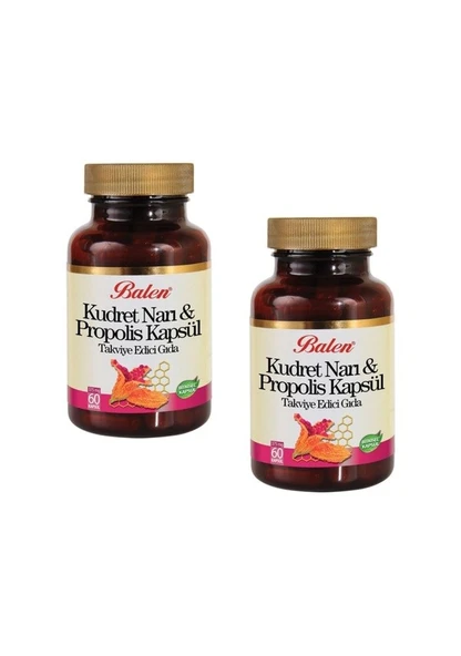 Balen Kudret Narı Propolis Kapsül 375 mg 60 Kapsül 2'li