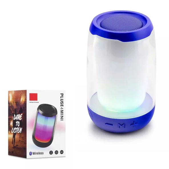 PLUSE 4-MİNİ Müzik Kutusu Şarjlı Rgb Ledli Bluetooth Usb Sd Fm ürün görseli 1