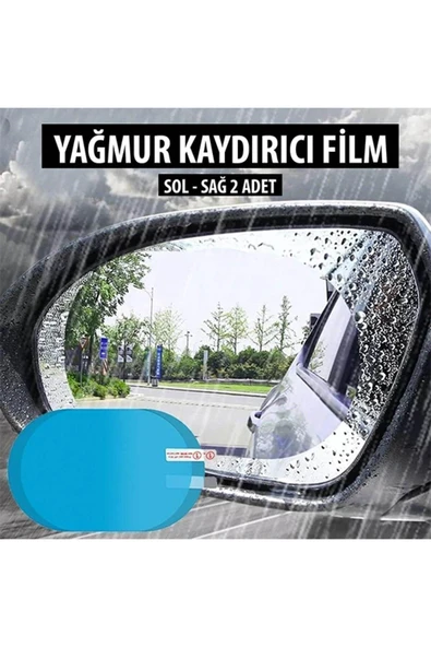 Yan Dikiz Ayna Yağmur Kaydırıcı Film Oval - 2