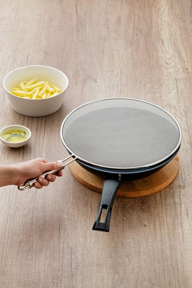 Emsan Stainless Steel Yağ Sıçratmaz Tel 28 cm ürün görseli 1