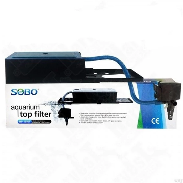 Sobo Akvaryum Tepe Üst Filtre 25W. 880 Lt/Saat WP-1880F