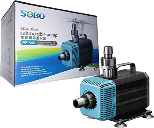 Sobo Akvaryum Sump (Kafa) Motoru WP-7200 135W. 5500LT/SAAT - 1