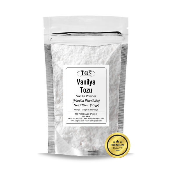 Vanilya Tozu 50 gr (1.Kalite) Vanilla Planifolia