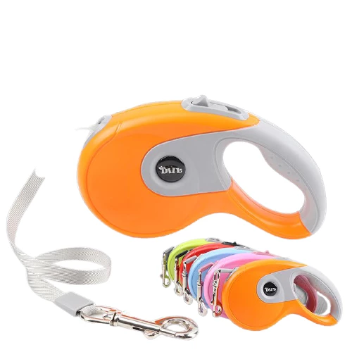 Geniş Tutamaklı Otomatik Gezdirme Tasması 3 Mt. Turuncu - 2