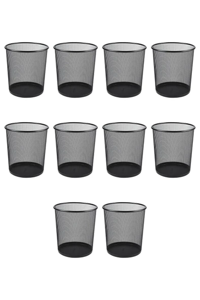 Çöp Kovası Ofis Metal File 10 Adet - 4