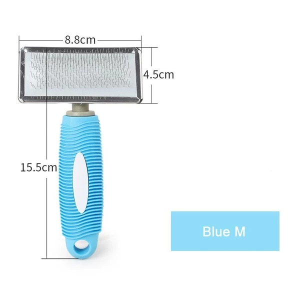Kısa ve Uzun Tüylü Kedi Köpekler İçin Kauçuk Tarak 8.8 cm Medium