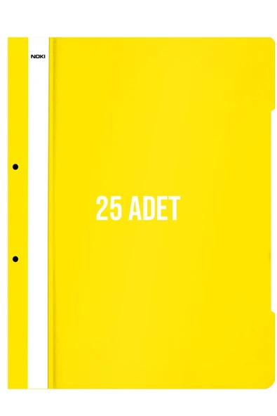 Noki XL Telli Dosya 25'li Paket Sarı - 2