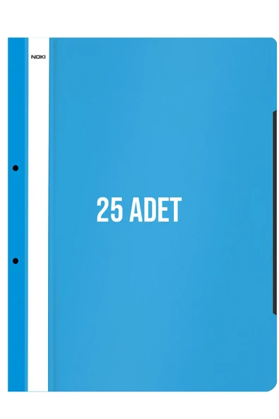 Noki XL Telli Dosya 25'li Paket Açık Mavi - DS-505 - Resim 2