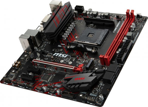 MSI B450M GAMING PLUS AM4 DDR4 3466(OC) DVI HDMI USB3.1 mATX - 2