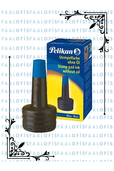 Kaliteli Istanpa Mürekkebi 10 Adet Mavi Renk - 6